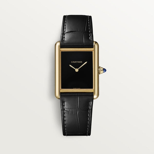 34mm Cartier Tank Louis Onyx