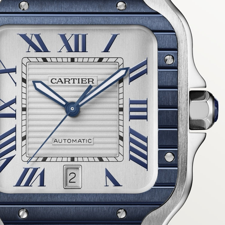 Cartier santos xl discount blue