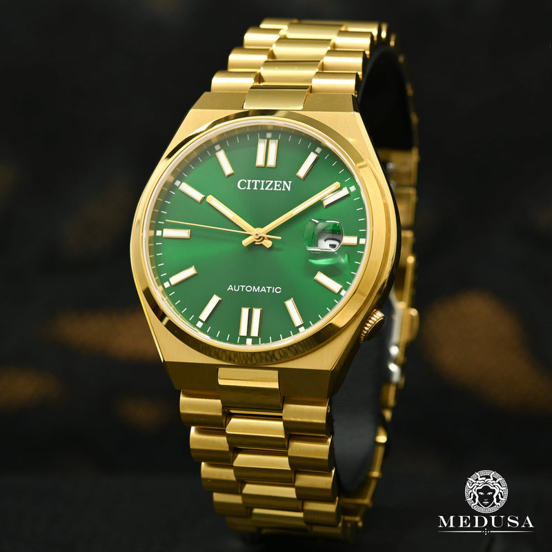 Montre Citizen | Montre Homme Citizen Tsuyosa Collection NJ0152-51X Or Jaune