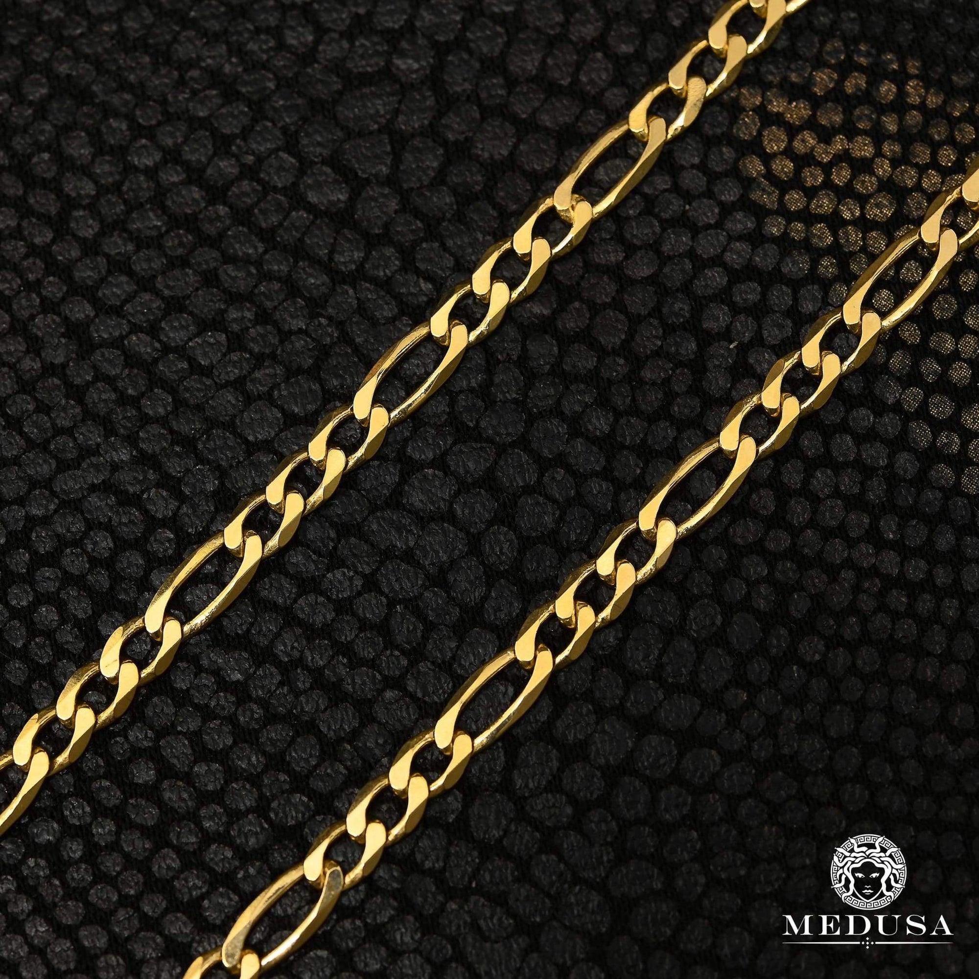 3.5mm Concave Curb Chain 22 inch / Yellow Gold / 14K