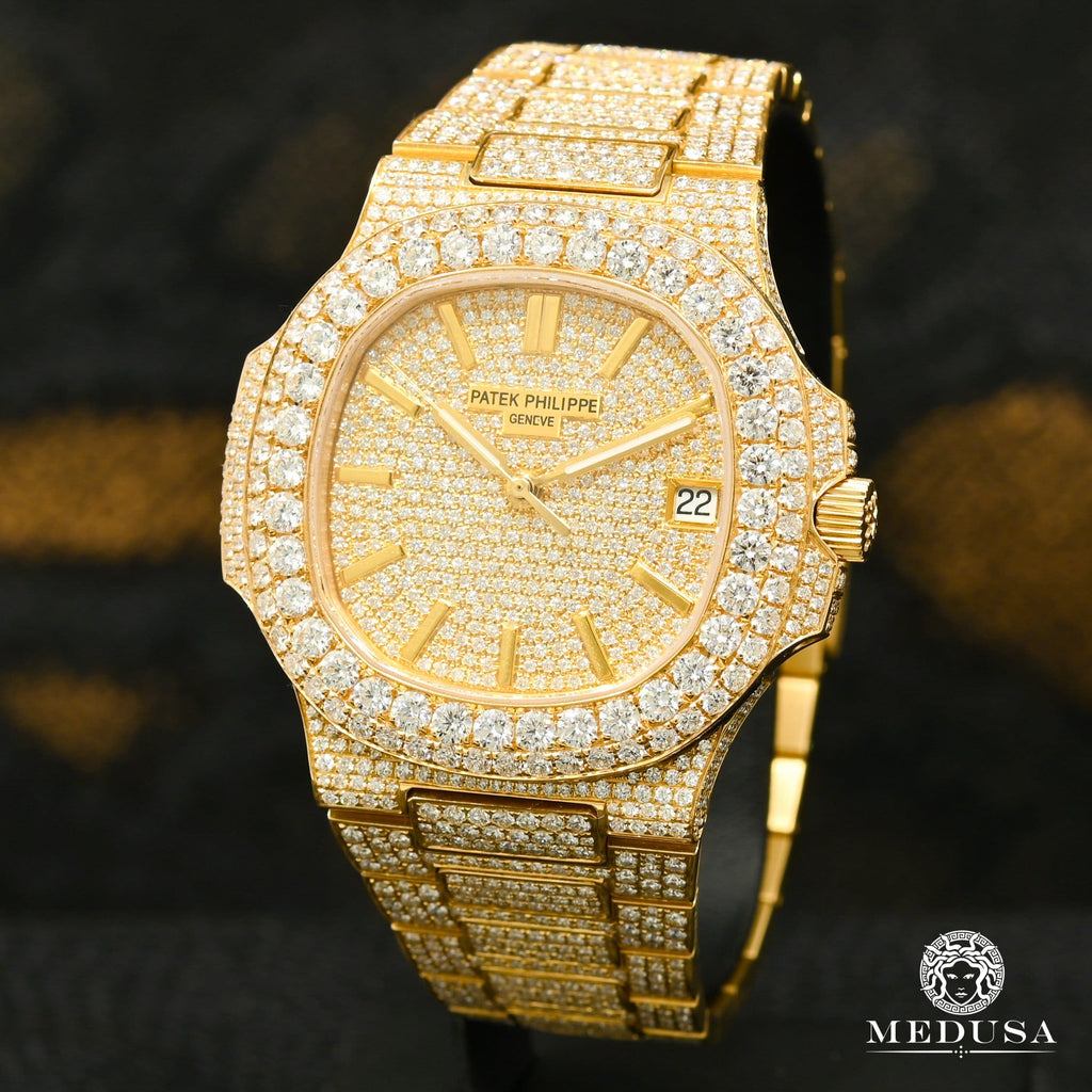 Fully iced patek philippe on sale