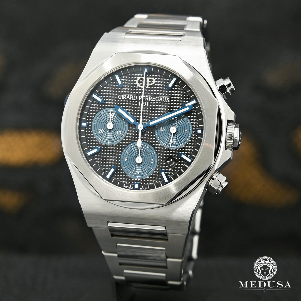 44mm Girard Perregaux Laureato Chronograph Blue