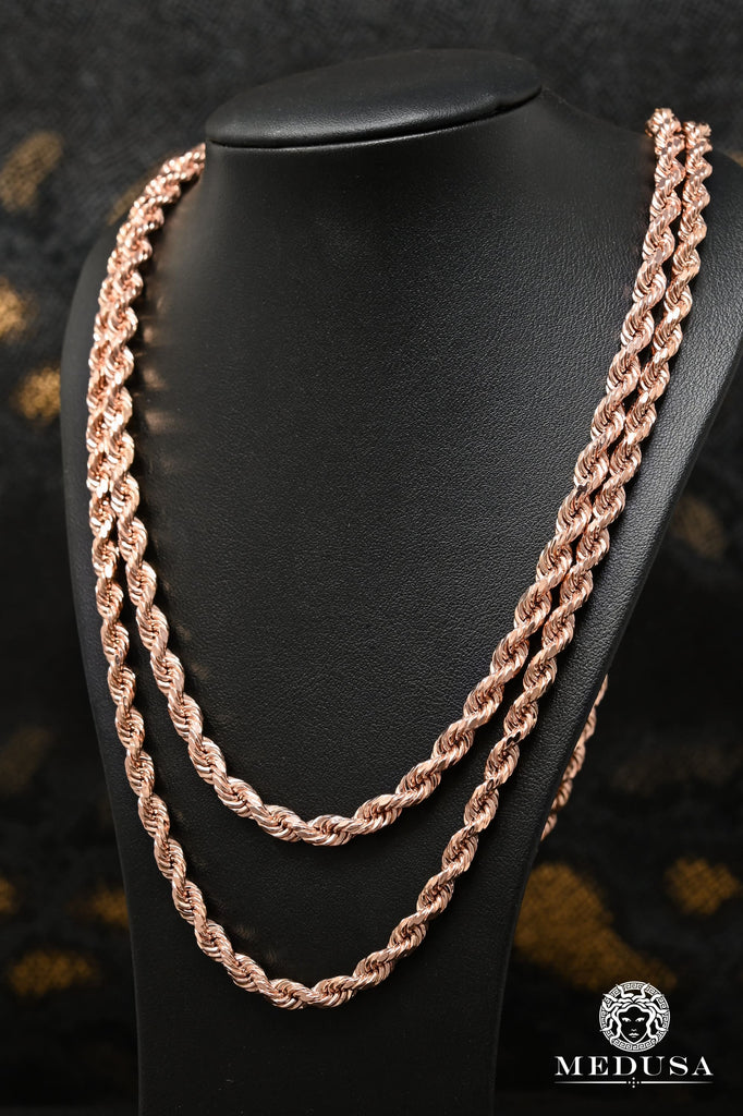 10k rose online gold rope chain