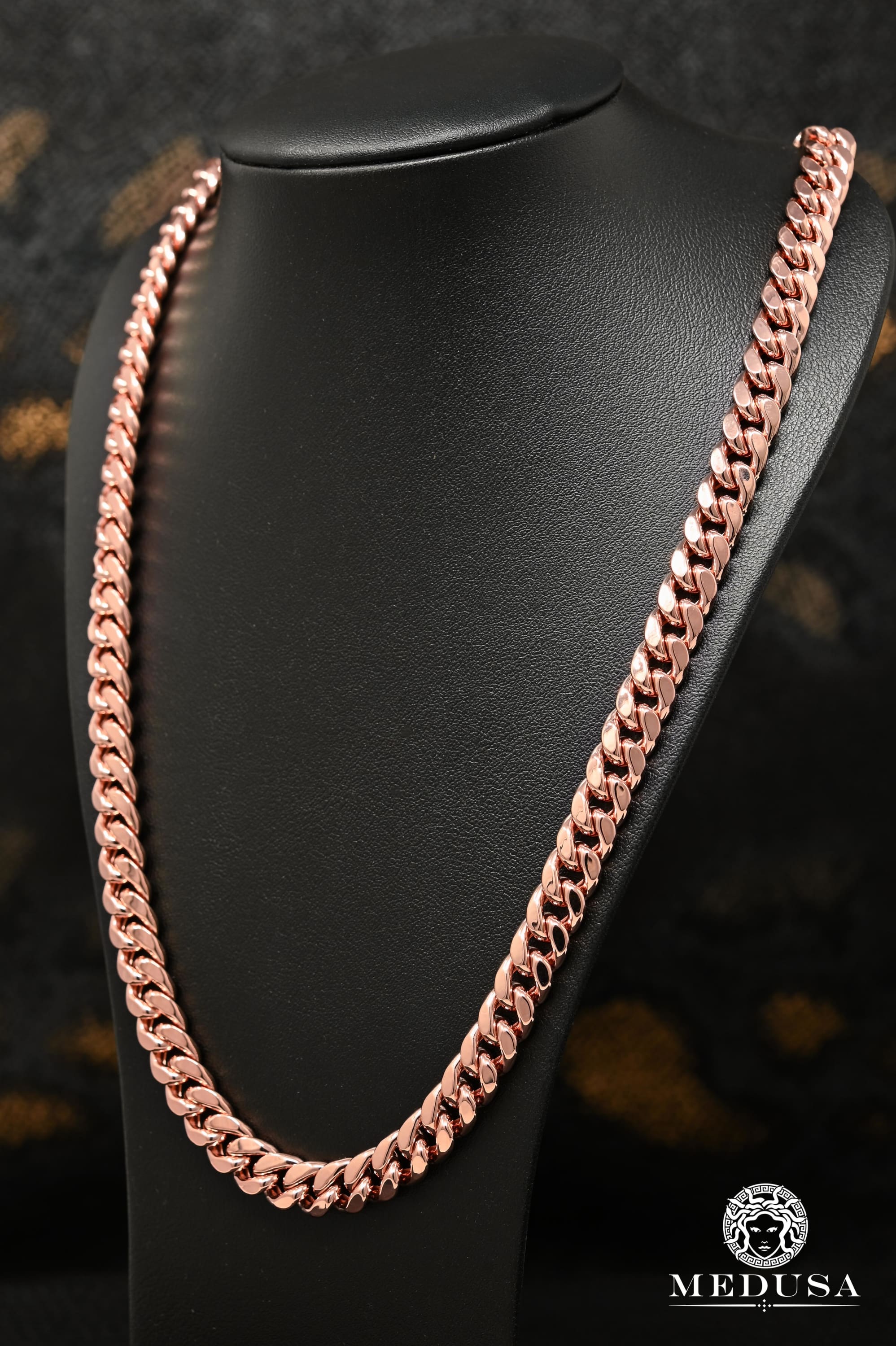 Rose gold sale cuban link necklace