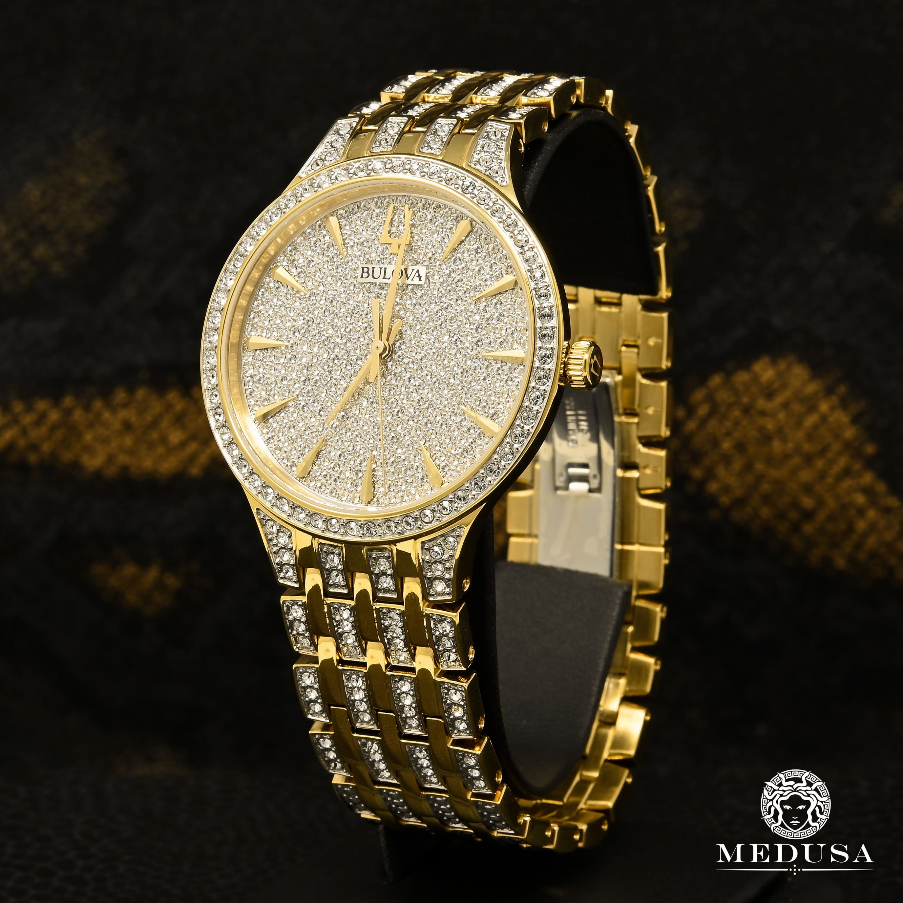 Reloj bulova para hombre best sale con diamantes