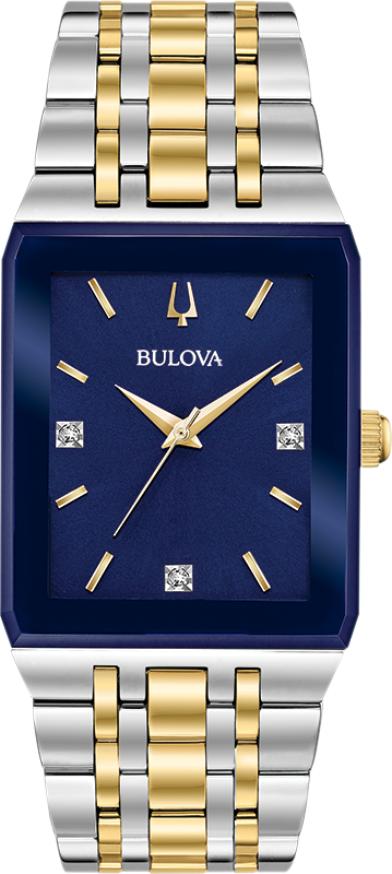 Bulova 2 tone mens watch hot sale