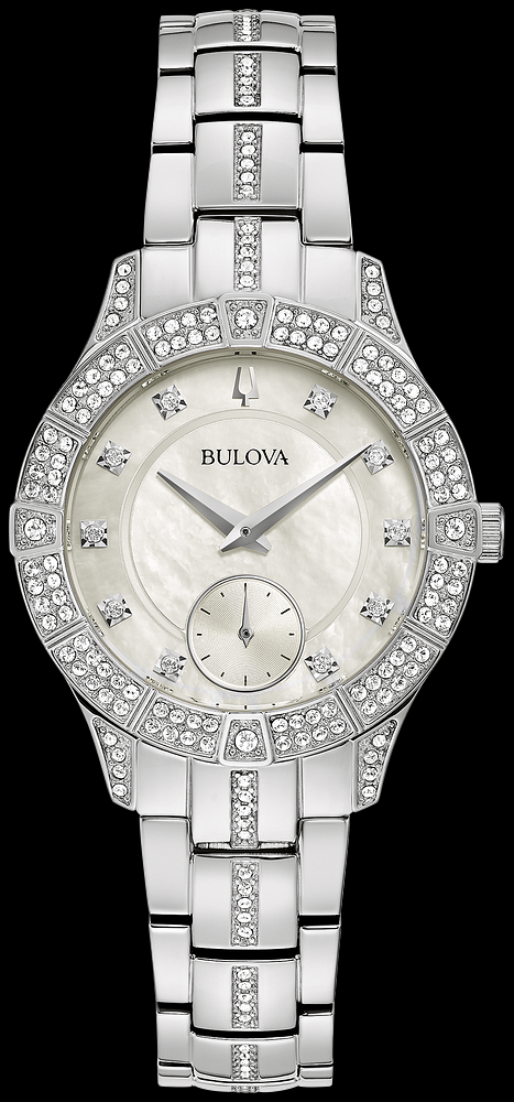 Bulova swarovski discount crystal women's watch