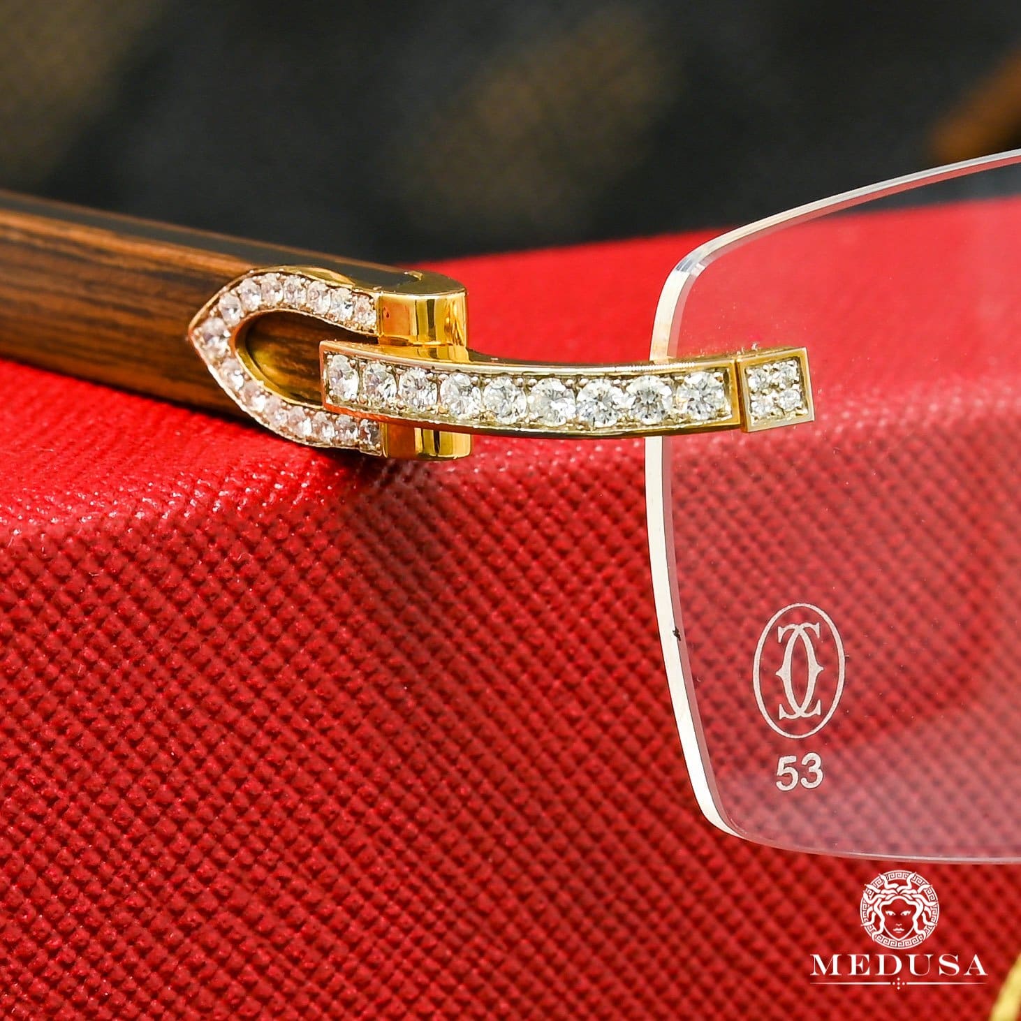 Cartier Signature C Gold Wood