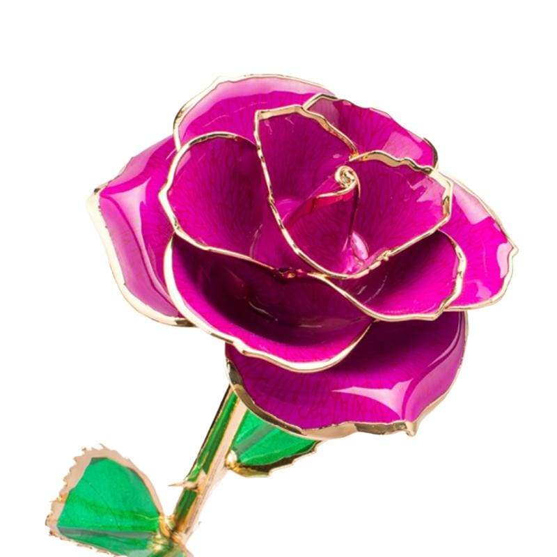 24K Gold Forever Rose - Black