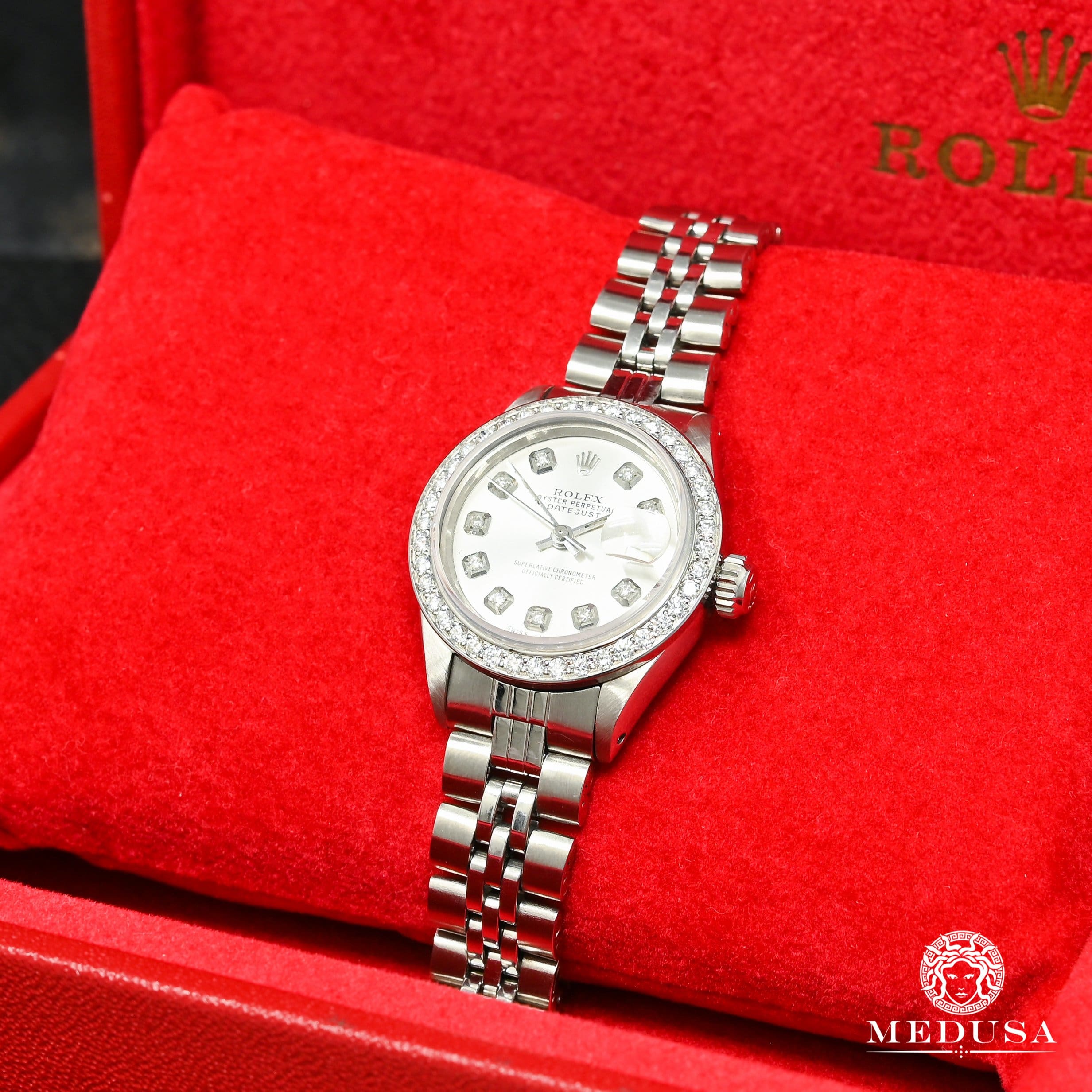 Rolex best sale femme or