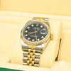 Rolex watch | Rolex Datejust 36mm Men&#39;s Watch - 2 Tone Black Gold Dial