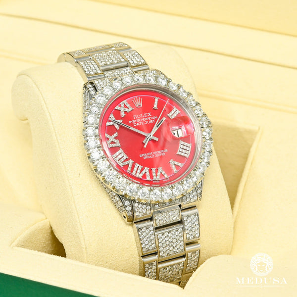 Diamond rolex sale red face