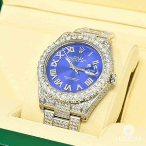 Rolex Datejust 41mm Azul Romain Full Iced