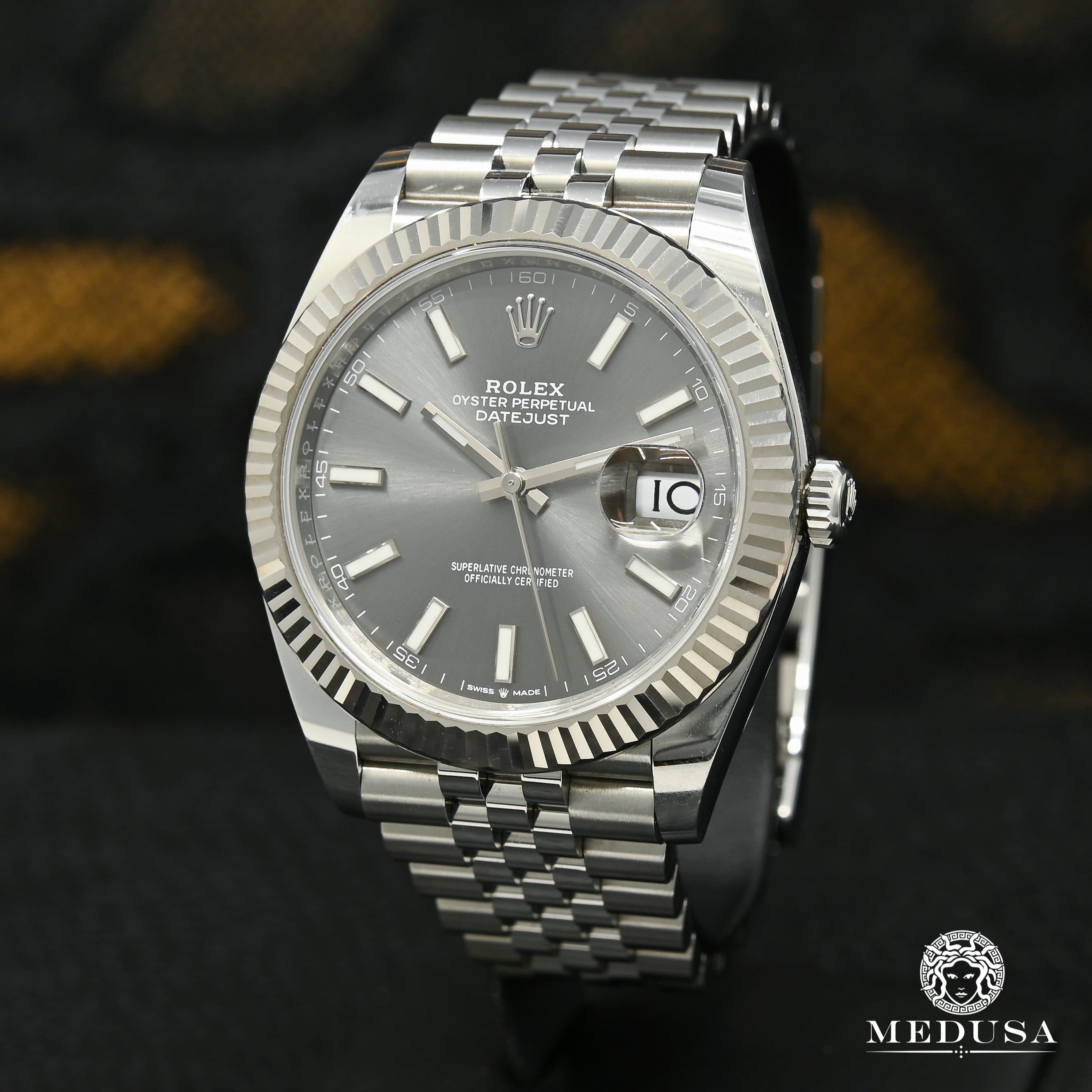 Rolex 41 2024 datejust rhodium