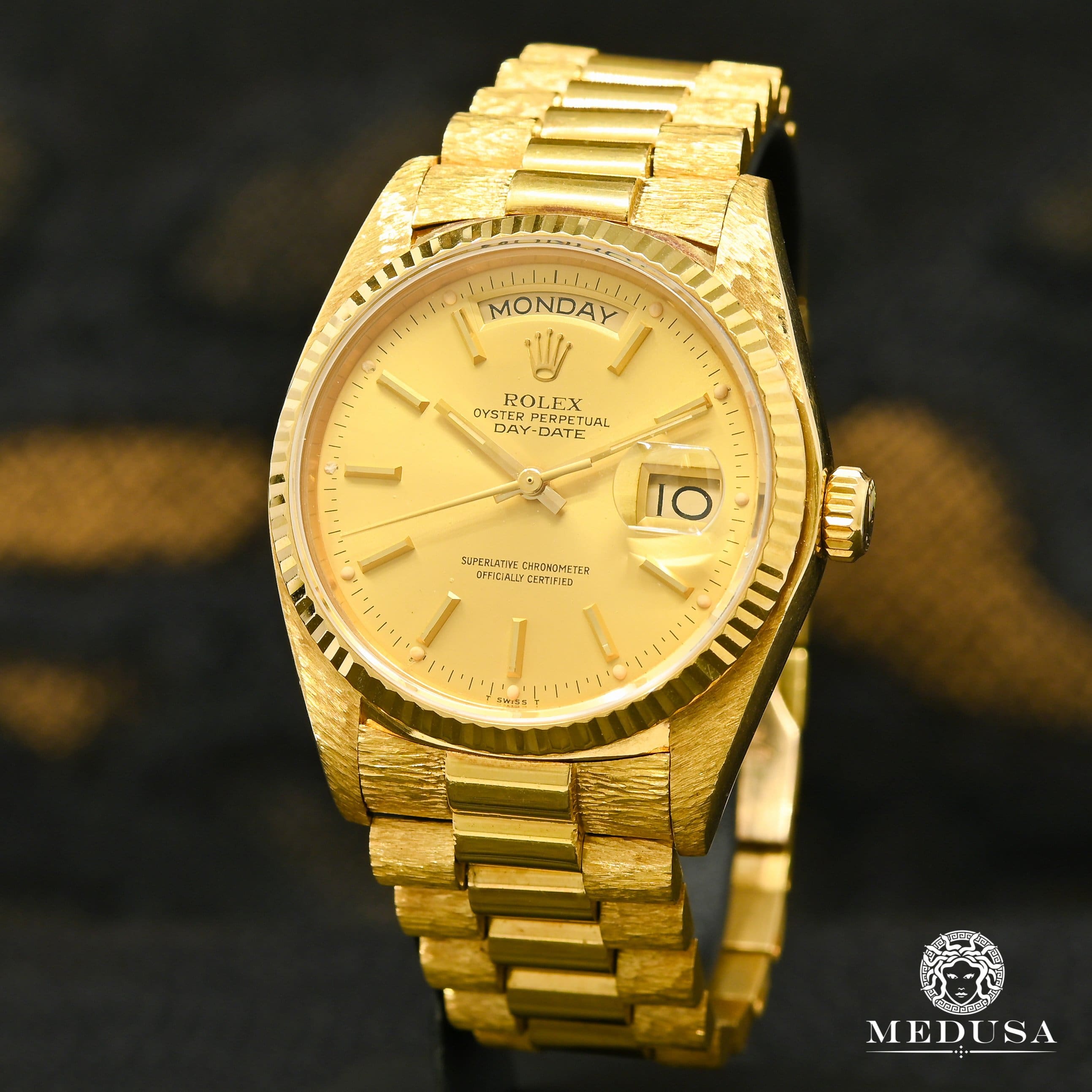 Rolex presidente best sale con diamantes